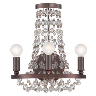 Channing Three Light Wall Sconce in Chocolate Bronze (60|1542CBMWP)