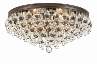 Calypso Six Light Flush Mount in Vibrant Bronze (60|138VZ)