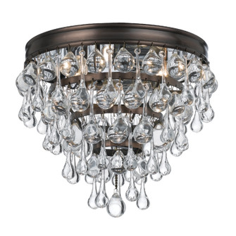 Calypso Three Light Flush Mount in Vibrant Bronze (60|135VZ)