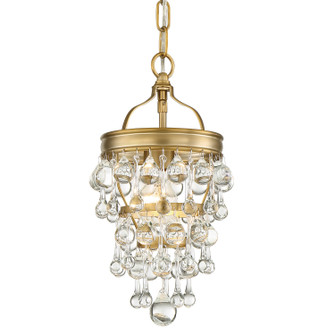 Calypso One Light Mini Chandelier in Vibrant Gold (60|131VG)
