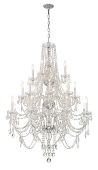 Traditional Crystal 20 Light Chandelier in Polished Chrome (60|1157CHCLMWP)