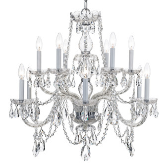 Traditional Crystal 12 Light Chandelier in Polished Chrome (60|1135CHCLI)