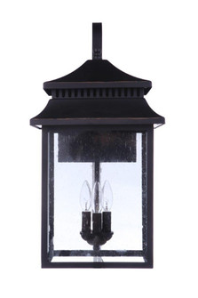 Crossbend Three Light Outdoor Wall Mount in Textured Black (46|ZA3134TB)