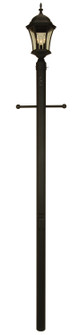 Pad Mounts, Posts 84'' Fluted Direct Burial w/Pre-Wired Photcell and Convenience Outlet Post in Textured Black (46|Z8994TB)