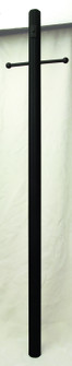 Pad Mounts, Posts 84'' Fluted Direct Burial w/Photocell Post in Textured Black (46|Z8992TB)
