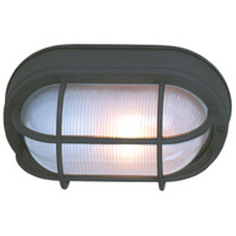 Bulkheads Oval and Round One Light Flushmount in Textured Black (46|Z397TB)