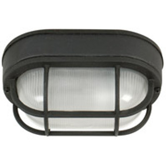 Bulkheads Oval and Round One Light Flushmount in Textured Black (46|Z396TB)