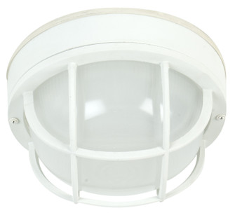 Bulkheads Oval and Round One Light Flushmount in Textured White (46|Z395TW)