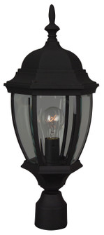 Bent Glass Cast One Light Post Mount in Textured Black (46|Z285TB)