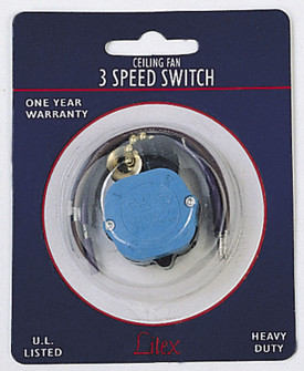 Single Capacitor fan Switch Dual/Triple Capacitor Switch in Satin Brass (46|TSS302)