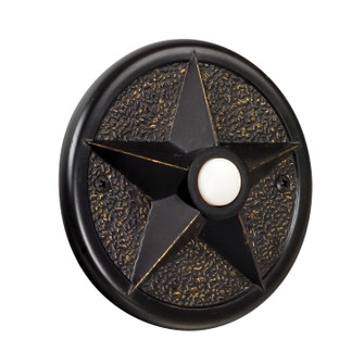 Designer Surface Mount Buttons Surface Mount Star Lighted Push Button in Antique Bronze (46|PB3036AZ)