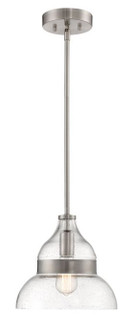 Pendant One Light Mini Pendant in Brushed Polished Nickel (46|P960BNK1) Pendant One Light Mini Pendant in Brushed Polished Nickel (46|P960BNK1)