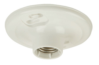 Keyless Fixtures and Access. One Light Socket Lamp Holder in White (46|K212P)