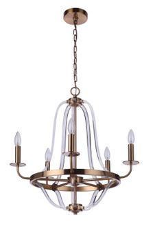 Graclyn Five Light Chandelier in Satin Brass (46|57725SB)