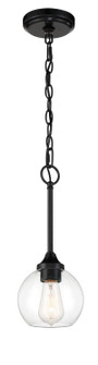 Glenda One Light Mini Pendant in Flat Black (46|56291FB)