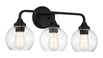 Glenda Three Light Vanity in Flat Black (46|56203FB)