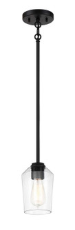 Shayna One Light Mini Pendant in Flat Black (46|56191FB)
