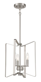 Shayna Three Light Foyer Pendant in Brushed Polished Nickel (46|56133BNK)