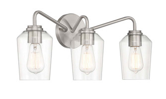 Shayna Three Light Vanity in Brushed Polished Nickel (46|56103BNK)