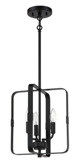 Stowe Three Light Foyer Pendant in Flat Black (46|56033FB)