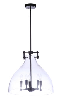 Chardonnay Five Light Pendant in Flat Black (46|55895FB)