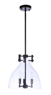 Chardonnay Three Light Pendant in Flat Black (46|55893FB)