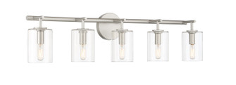 Hailie Five Light Vanity in Satin Nickel (46|55605SN)