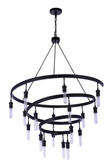 Tranquil 18 Light Chandelier in Flat Black (46|55418FB)