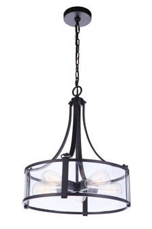 Elliot Five Light Pendant in Flat Black (46|55395FB)