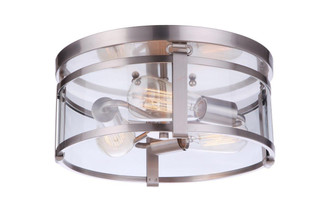 Elliot Three Light Flushmount in Brushed Polished Nickel (46|55383BNK)