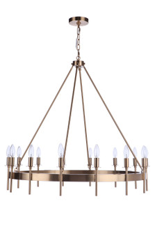 Larrson 14 Light Chandelier in Satin Brass (46|54314SB)