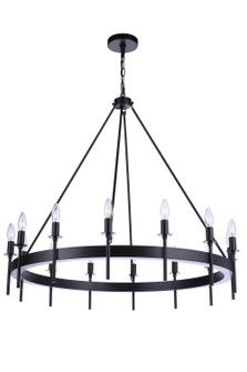 Larrson 14 Light Chandelier in Flat Black (46|54314FB)