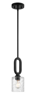 Collins One Light Mini Pendant in Flat Black (46|54291FB)