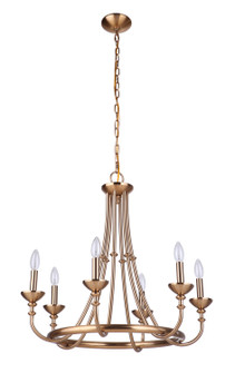 Marlowe Six Light Chandelier in Satin Brass (46|53726SB)