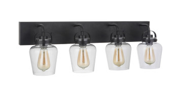 Trystan Four Light Vanity in Flat Black (46|53504FB)