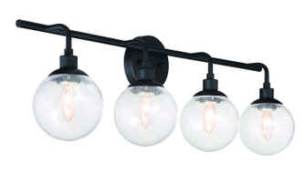 Que Four Light Vanity in Flat Black (46|53304FB)