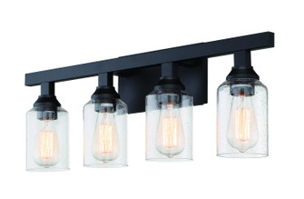 Chicago Four Light Vanity in Flat Black (46|53104FB)