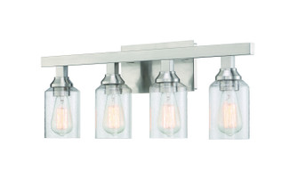 Chicago Four Light Vanity in Brushed Polished Nickel (46|53104BNK)