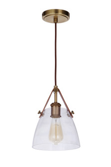 Hagen One Light Pendant in Vintage Brass (46|51391VB)