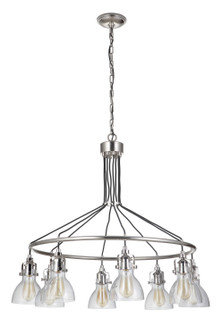 State House Eight Light Chandelier in Polished Nickel (46|51228PLN)