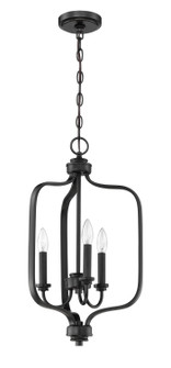Bolden Three Light Foyer Pendant in Flat Black (46|50533FB)