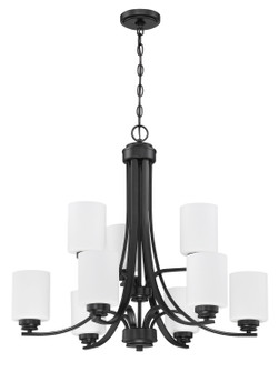 Bolden Nine Light Chandelier in Flat Black (46|50529FBWG)