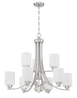 Bolden Nine Light Chandelier in Brushed Polished Nickel (46|50529BNKWG)