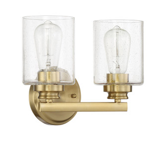 Bolden Two Light Vanity in Satin Brass (46|50502SB)