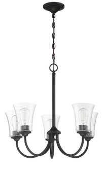 Gwyneth Five Light Chandelier in Flat Black (46|50425FB)