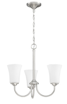 Gwyneth Three Light Chandelier in Brushed Polished Nickel (46|50423BNKWG)