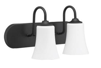 Gwyneth Two Light Vanity in Flat Black (46|50402FBWG)