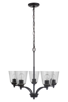 Tyler Five Light Chandelier in Flat Black (46|50225FB)