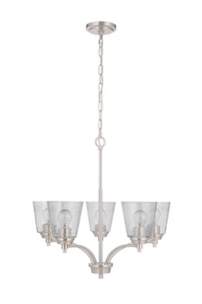 Tyler Five Light Chandelier in Brushed Polished Nickel (46|50225BNK)