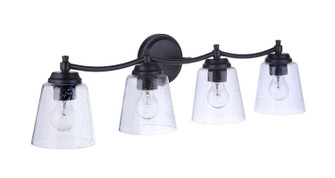 Tyler Four Light Vanity in Flat Black (46|50204FB)